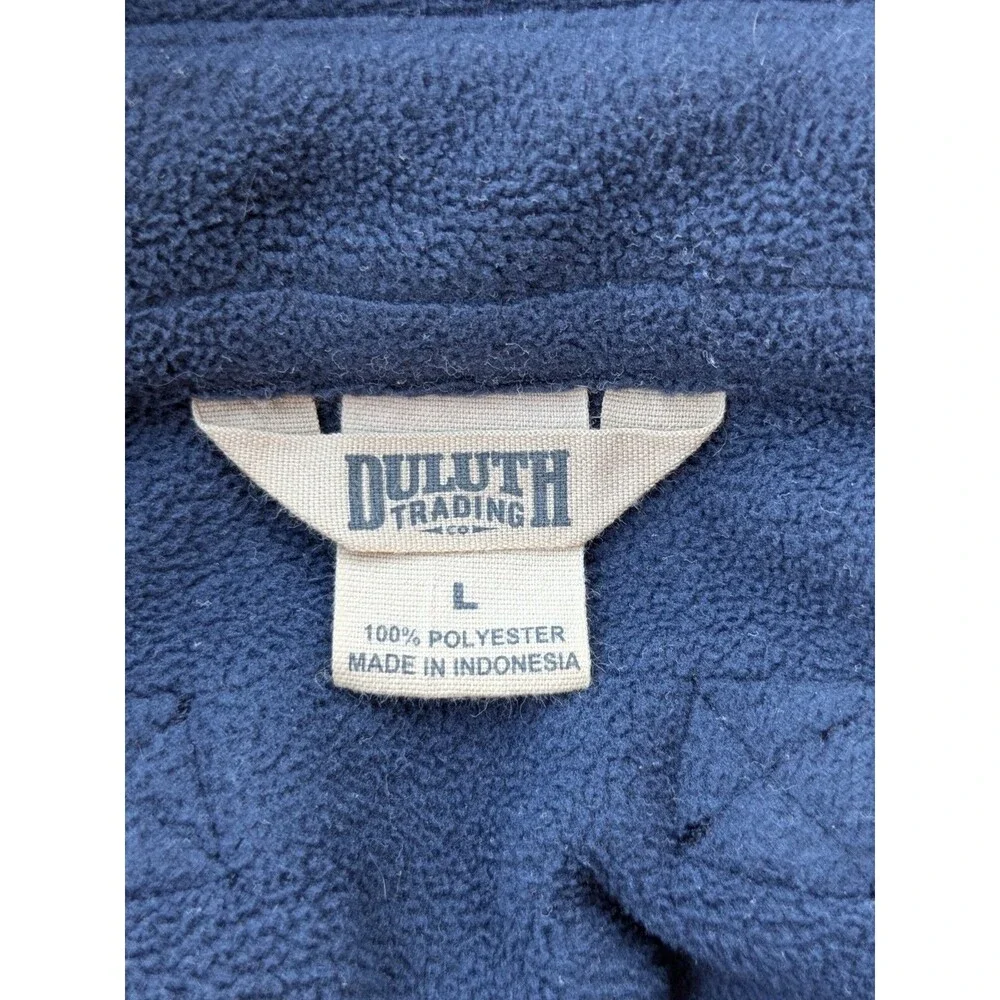 Duluth‎ Trading Shoreman Fleece Snap Shacket L Outdoors Work Heavy Warm Winter
